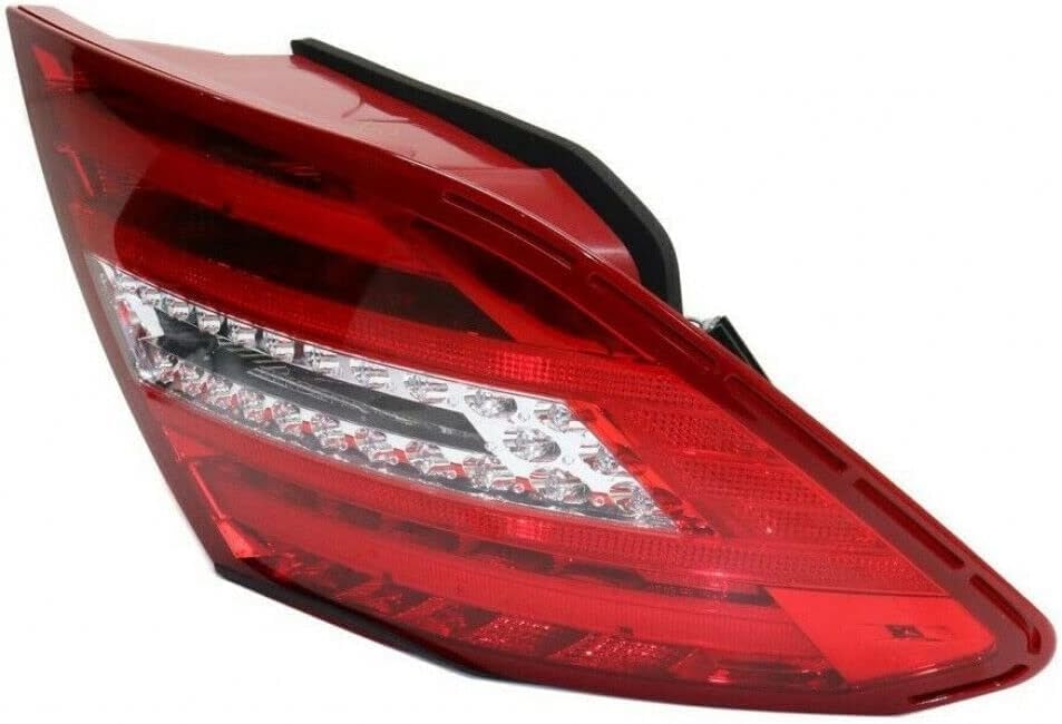 Set Of 2 Tail Light Assembly Plastic Left Driver & Right Passenger Side Direct Replacement Compatible With 2012-2013 Mercedes Benz C-Class MB2811100