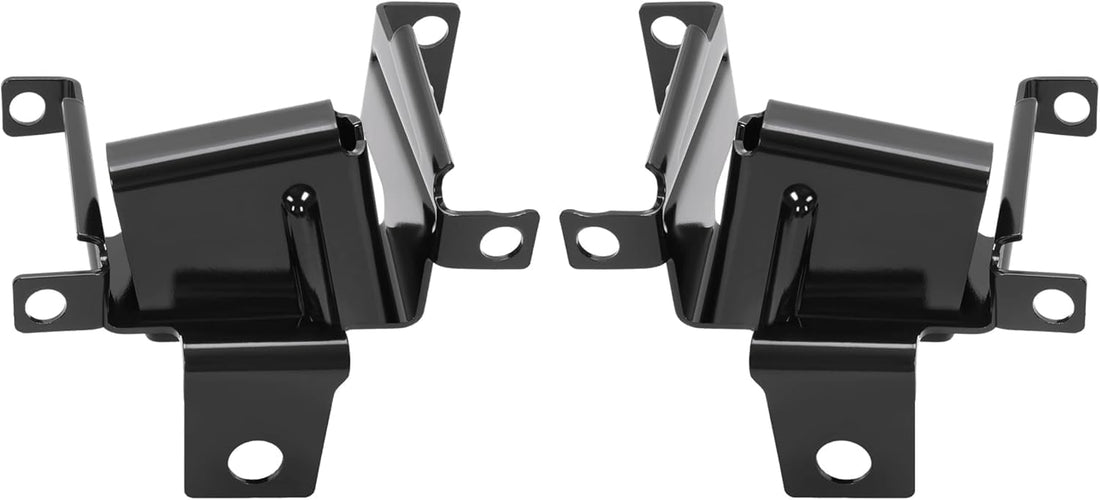 Set Of 2 Front Bumper Inner Bracket Steel Left Driver & Right Passenger Side Direct Replacement Compatible With 2007-2013 GMC Sierra 1500 GM1066185 GM1067185 22767057 22767056