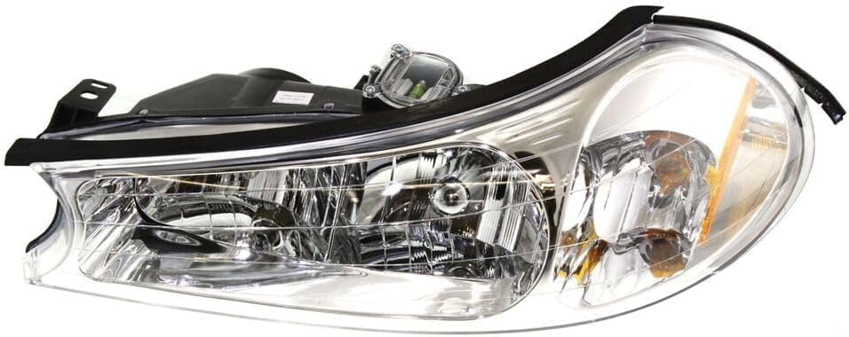 Set Of 2 Front Headlight Assembly Halogen Right Passenger and Left Driver Side Direct Replacement Compatible With 1998-2000 Ford Contour FO2503145 FO2502145 XS2Z13008AA XS2Z13008BA