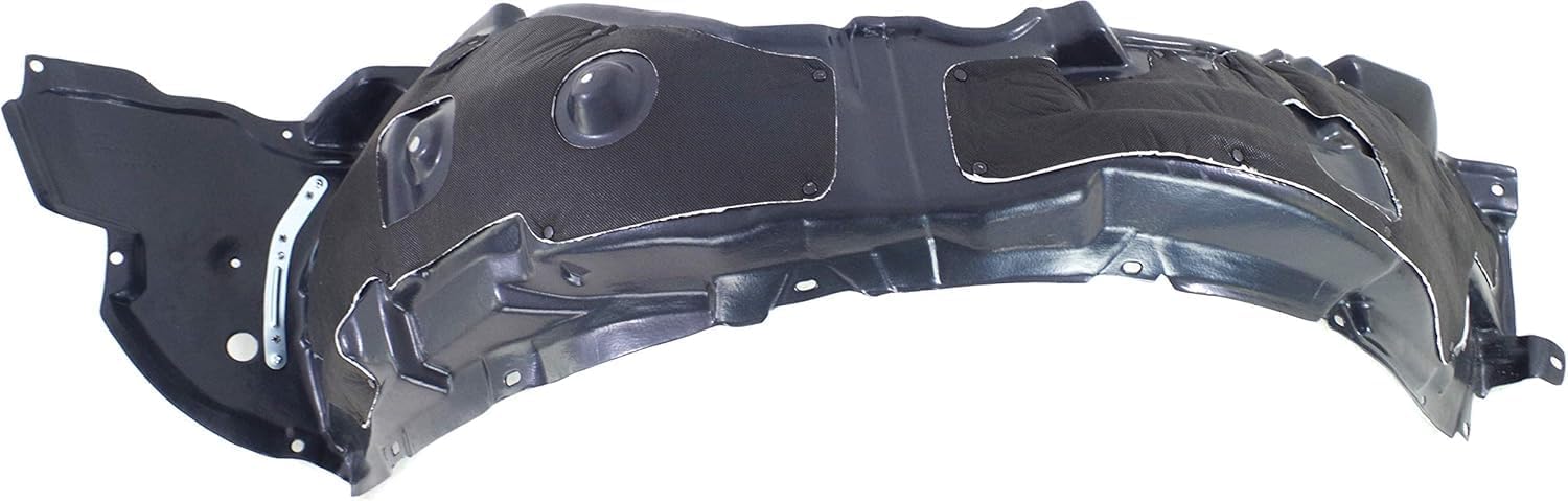 Front Fender Liner Left Driver Side Direct Replacement Compatible With 2009-2010 Lexus IS250 / IS350 LX1248115 5380653040