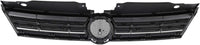 Front Upper & Lower Grille + Fog Light Covers Left Driver & Right Passenger Side Direct Replacement Compatible With 2011-2014 Volkswagen Jetta VW1036121 VW1200151 VW1038119