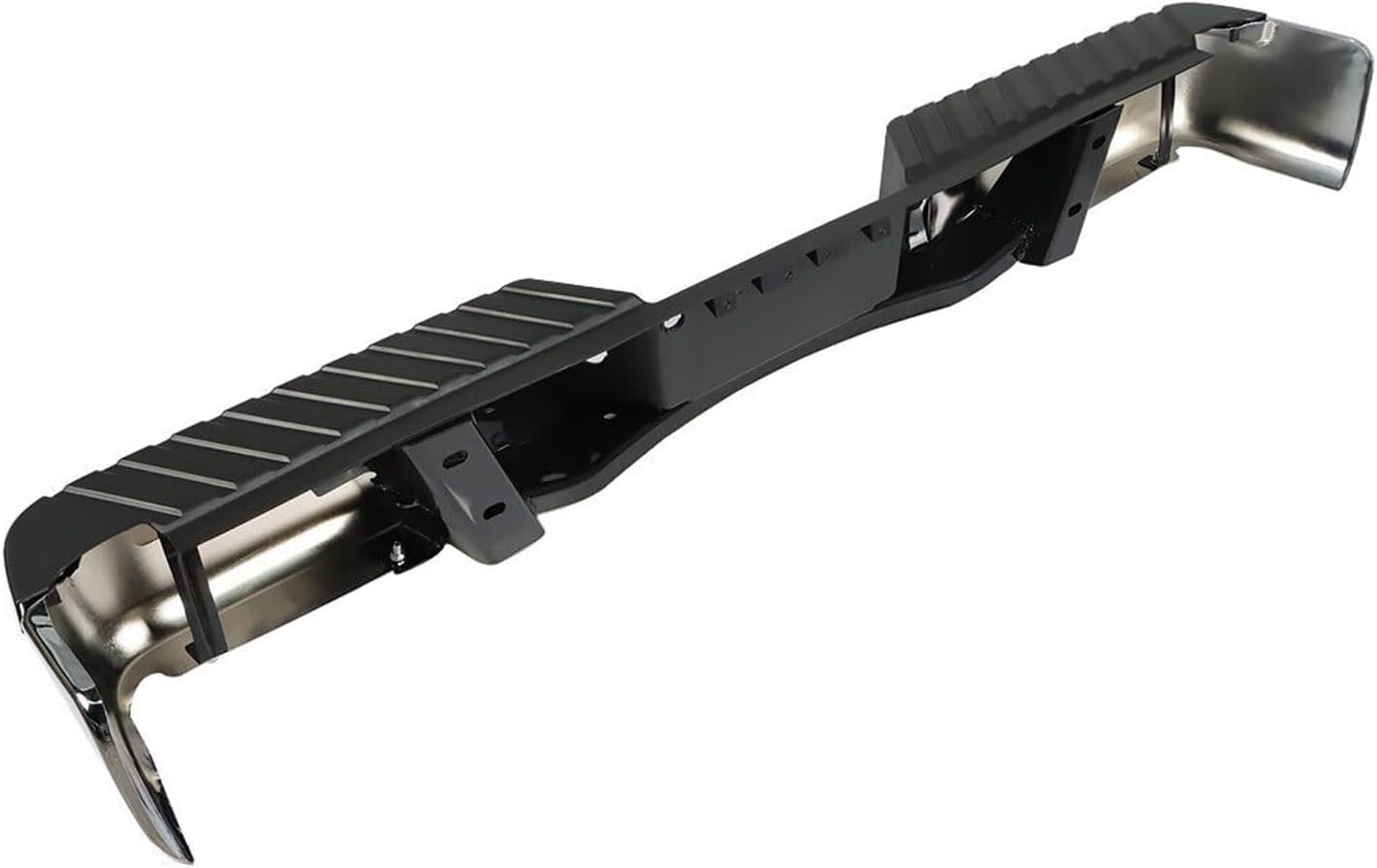 Rear Bumper Face Bar Chrome Steel Without Sensor Holes & Towing package Direct Replacement Compatible With 2009-2014 Ford F-150 FO1103160 9L3Z17906A-PFM 9L3Z17906A