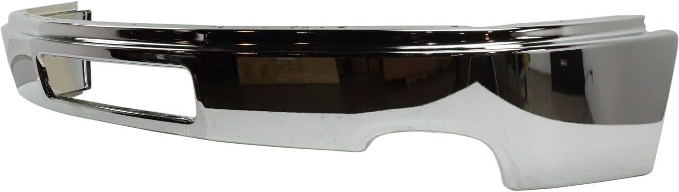 AUTOS PARTS PLUS Front Bumper Chrome Steel + Lower Valance Air Deflector Textured Direct Replacement Compatible With 2011-2014 GMC Sierra 2500HD 3500HD GM1002839 GM1092216 22755085 25998989