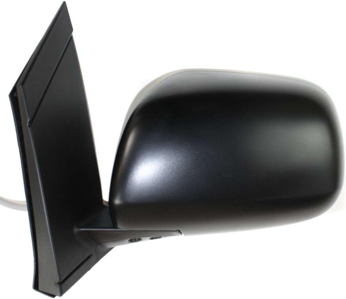 Set Of 2 Front Power Mirror Manual Folding Non-Heated Plastic Left Driver & Right Passenger Side Direct Replacement Compatible With 2004-2010 Toyota Sienna TO1320201 TO1321201