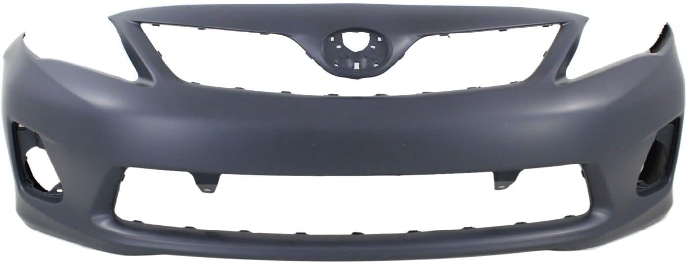 Front Bumper Cover Primed Direct Replacement Compatible With 2011-2013 Toyota Corolla TO1000372 5211903901