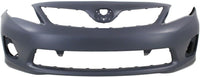 Front Bumper Cover Primed Direct Replacement Compatible With 2011-2013 Toyota Corolla TO1000372 5211903901