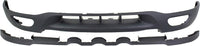 Front Bumper Chrome + Lower Valance Textured + Brackets Left Driver & Right Passenger Side Direct Replacement Compatible With 1999-2002 Ford Expedition / 1999-2003 F-150 FO1067129
