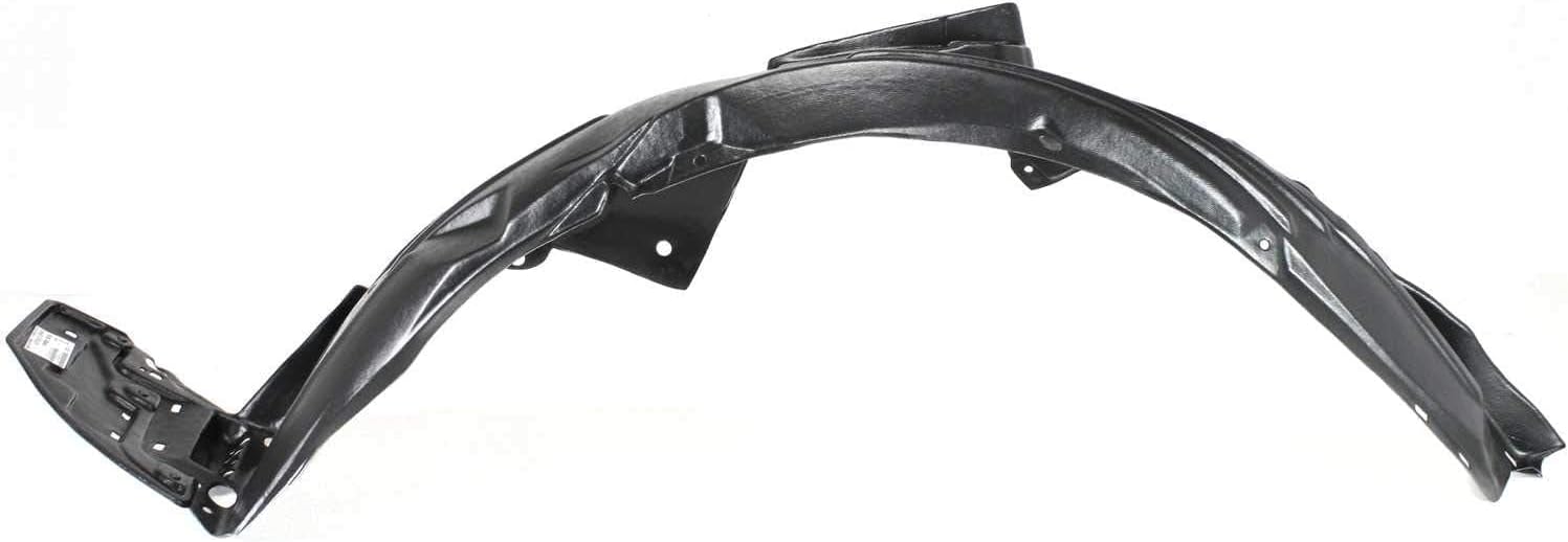 Front Fender Liner Left Driver Side Direct Replacement Compatible With 2009-2014 Honda Fit HO1248132 74150TK6A52