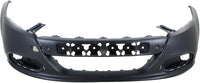 Front Bumper + Upper Cover + Molding Primed + Grille Textured Direct Replacement Compatible With 2013-2016 Dodge Dart CH1200378 CH1044110 CH1000A09 CH1014106 1TS71TZZAF 1WC26TZZAC