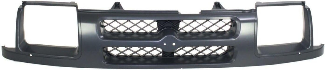 Front Grille Painted Dark Gray Shell and Insert Plastic Direct Replacement Compatible With 2000-2001 Nissan Xterra NI1200195 623107Z000