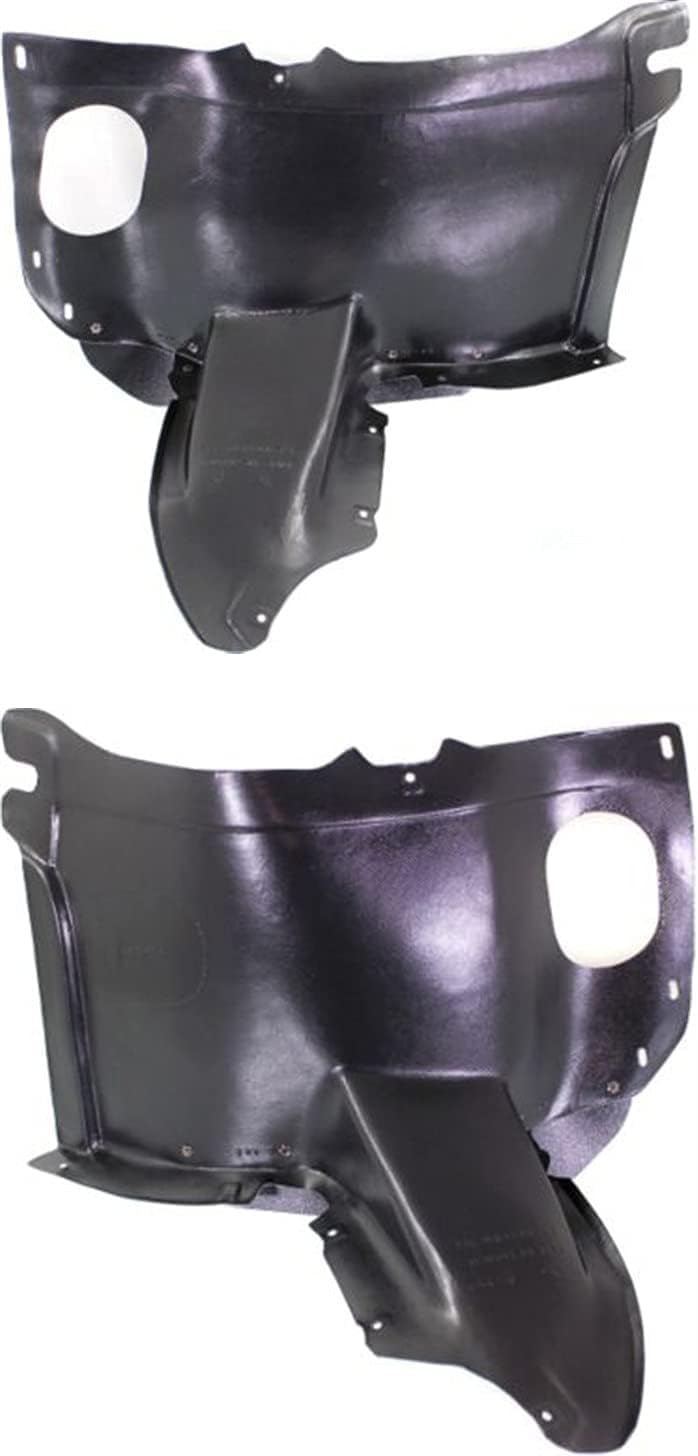 Set Of 2 Front Section Fender Liner Left Driver & Right Passenger Side Direct Replacement Compatible With 2010-2014 Volkswagen GTI/Golf VW1249118 VW1248118 5K0805912E