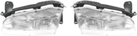 Set Of 2 Front Headlight Assembly Right Passenger & Left Driver Side Direct Replacement Compatible With 1993-1997 Geo Prizm GM2502134 GM2503134 94852390 94852389