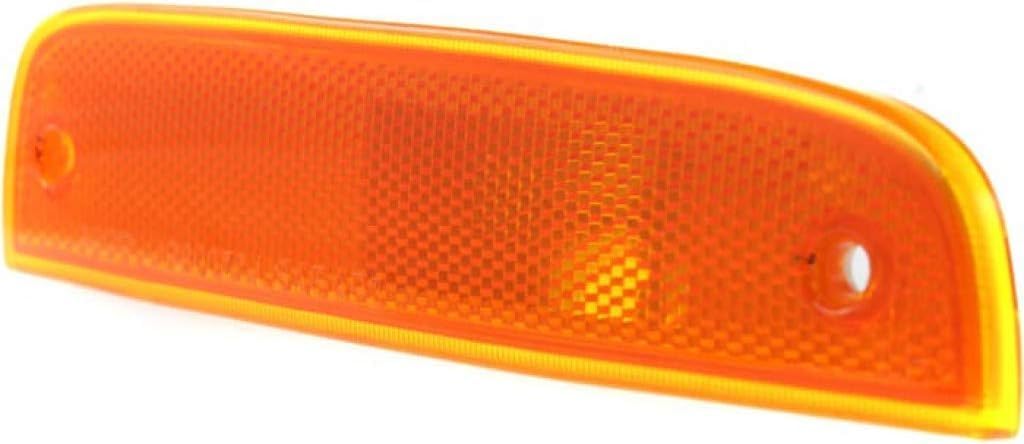 Front Marker Light Right Passenger Side Direct Replacement Compatible With 1997-2001 Jeep Cherokee CH2551118 55055146