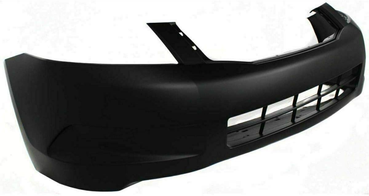 Front Bumper Cover Primed without Fog Light Holes Direct Replacement Compatible With 2008-2010 Honda Accord HO1000254 04711TA0A90ZZ