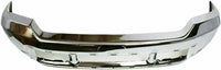 AUTOS PARTS PLUS Front Bumper Chrome Steel With Lower Cover Holes Direct Replacement Compatible With 1999-2004 Ford F-Series Super Duty FO1002375 3C3Z17757BA
