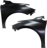 Set Of 2 Front Fender Primed Steel Left Driver & Right Passenger Side Direct Replacement Compatible With 2016-2019 Chevrolet Cruze GM1241396 GM1240396 84123270 84259707