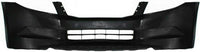 Front Bumper Cover Primed + Grille Primed Shell & Insert with Chrome Molding Direct Replacement Compatible with 2008-2010 Honda Accord