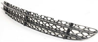 Front Bumper Center Grille Black + Fog Lamp Covers Right Passenger & Left Driver Side Direct Replacement Compatible With 2003-2006 Mercedes Benz S-Class MB1036108 MB1038113