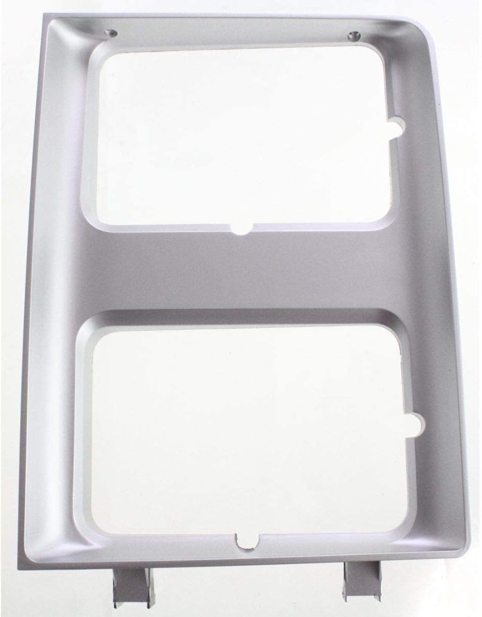 Front Head Light Door Bezel With Dual Headlamps Right Passenger Side Direct Replacement Compatible With 1985-1986 Chevrolet/GMC C/K Series / 1987-1988 R/V Series GM2513126