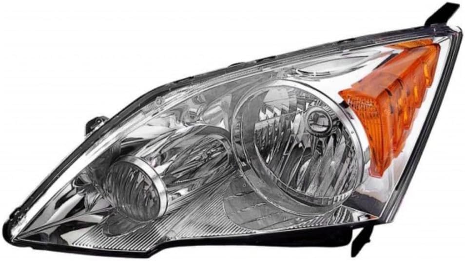 Front Head Light Left Driver Side Direct Replacement Compatible With 2007-2011 Honda CR-V HO2502129 33151SWAA01