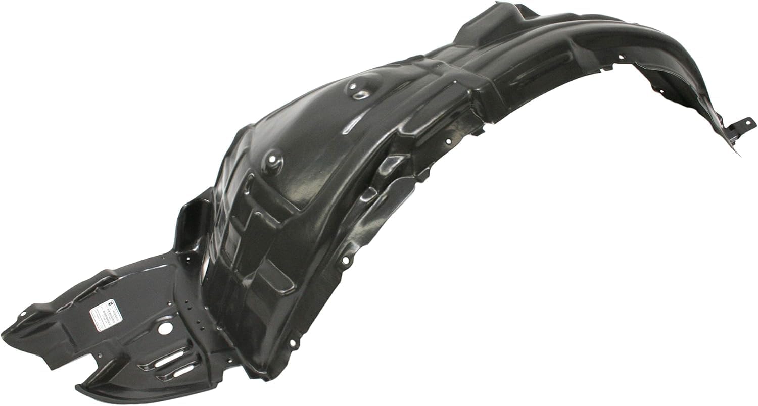 Front Inner Fender Liner Left Driver Side Direct Replacement Compatible With 2008-2011 Lexus GS350 / GS450H / GS460 LX1248106 5380630150