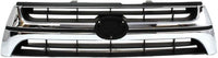 Front Grille Chrome Shell/Primed Insert Direct Replacement Compatible With 2001-2002 Toyota 4Runner TO1200241 5311135400