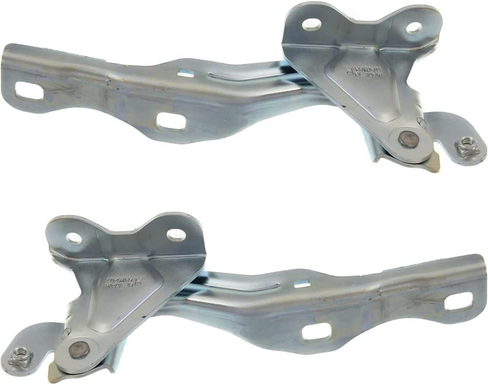 Set Of 2 Front Hood Hinge Steel Left Driver & Right Passenger Side Direct Replacement Compatible With 2012-2020 Chevrolet Sonic GM1236140 GM1236141 95462342 95292251