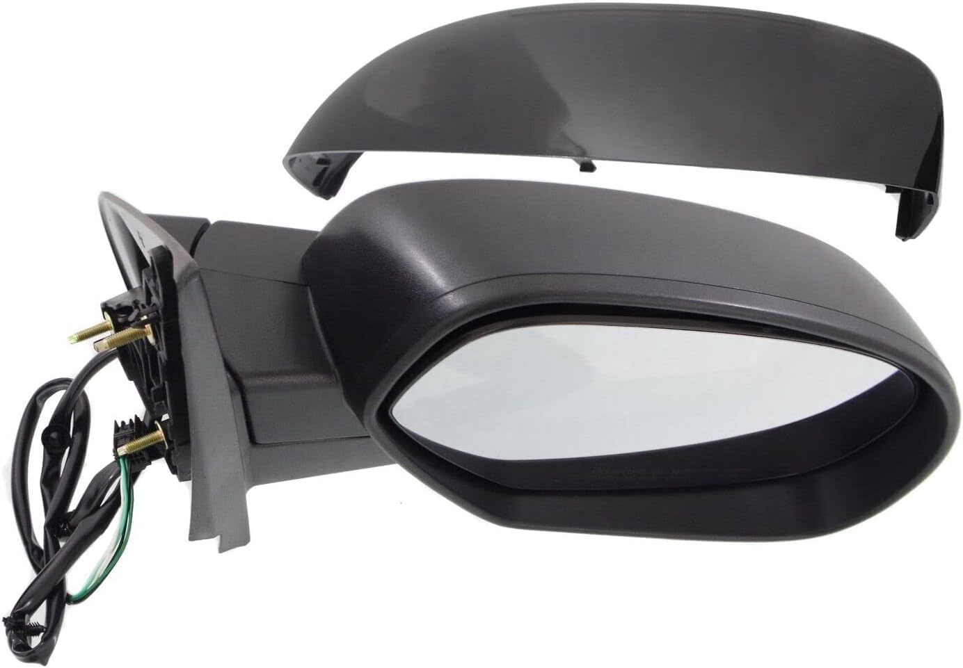 AUTOS PARTS PLUS Front Power Mirror Manual Folding With 1 Primed And 1 Textured Cap Right & Left Side Direct Replacement Compatible With Silverado/Sierra 1500 2007-2013/2500 HD 3500 HD 07-14