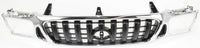 Front Grille Chrome Shell/Painted Dark Gray Insert Direct Replacement Compatible With 2001-2004 Toyota Tacoma TO1200248 5310004240