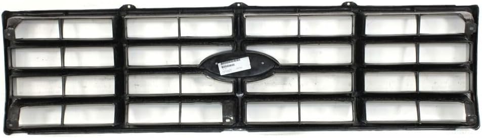 Front Grille Silver Shell & Black Insert Direct Replacement Compatible With 1982-1986 Ford F-Series FO1200117 E3TZ8200F
