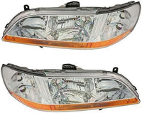 Set Of 2 Front Headlight Lens And Housing Right Passenger & Left Driver Side Direct Replacement Compatible With 1998-2000 Honda Accord HO2503111 HO2502111 33101S84A01 33151S84A01