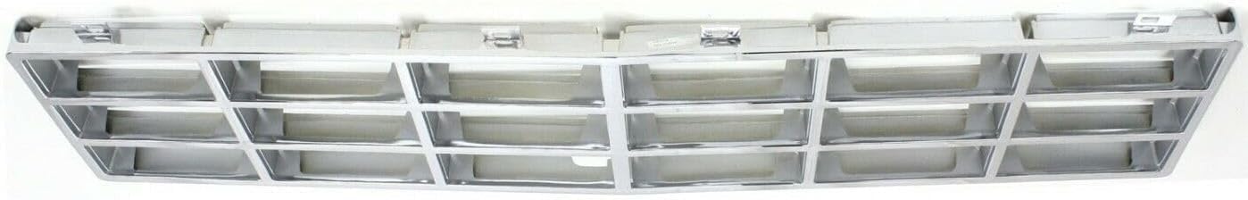 Front Grille Chrome Insert Direct Replacement Compatible With 1981-1985 Dodge Full Size Pickup CH1200104 4168723