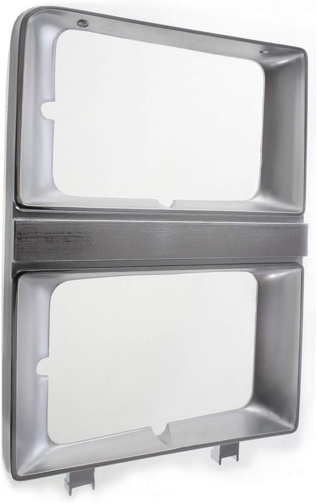 Set Of 2 Front Headlight Bezel With Dual Headlamps Right & Left Side Direct Replacement Compatible With 1981-1982 Suburban/Chevrolet C-K Series GM2513106 GM2512106 14021354 14021353