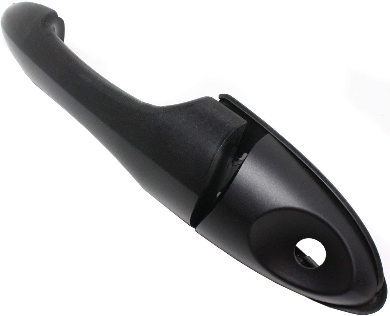 Front Outside Door Handle Smooth Black Left Driver Side Direct Replacement Compatible with 2000-2007 Ford Focus FO1310142 2T2Z7822404BAPTM