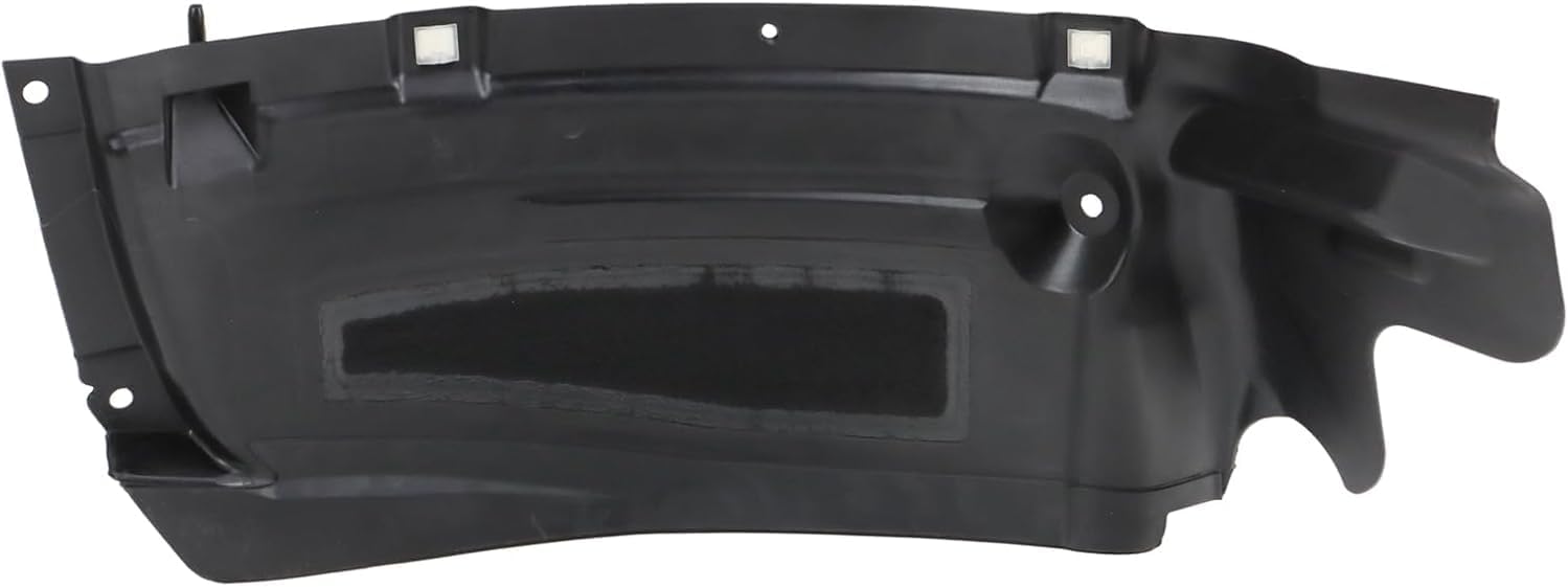 Front Section Fender Liner Air Extension Spoiler Left Driver Side Direct Replacement Compatible With 2012-2015 Audi A6 / S6 AU1242100 4G0853887C
