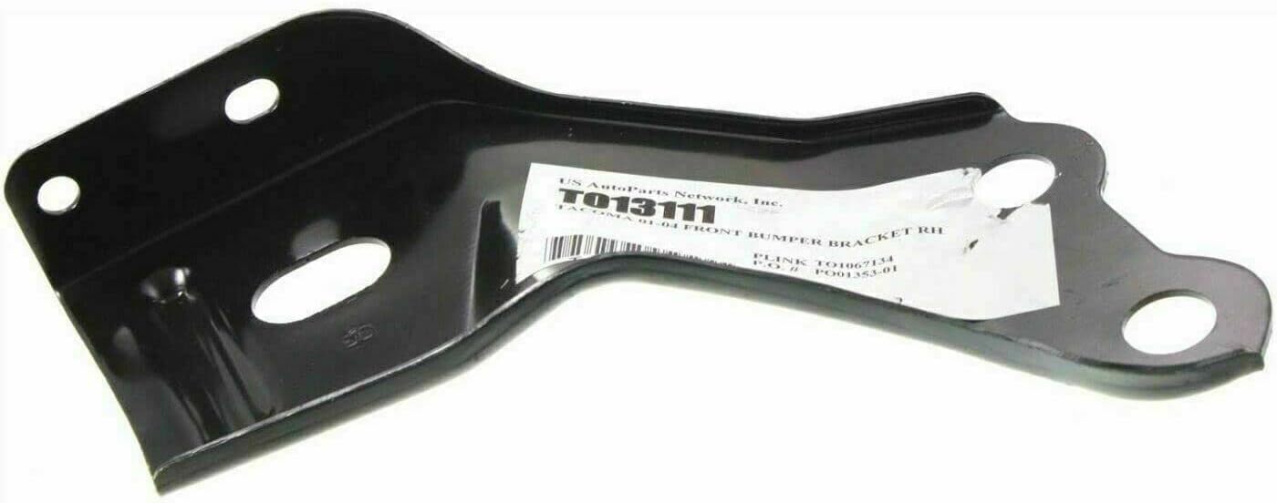 Front Bumper Chrome Steel + Reinforcement + Signal Lamps + Brackets Left & Right Side Direct Replacement Compatible With 2001-2004 Toyota Tacoma TO1002174 TO1006184