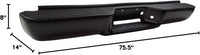 Rear Step Bumper Assembly Primed Steel Direct Replacement Compatible With 1988-2000 Chevrolet C/K Series Pickup GM1101110 15025374-PFM