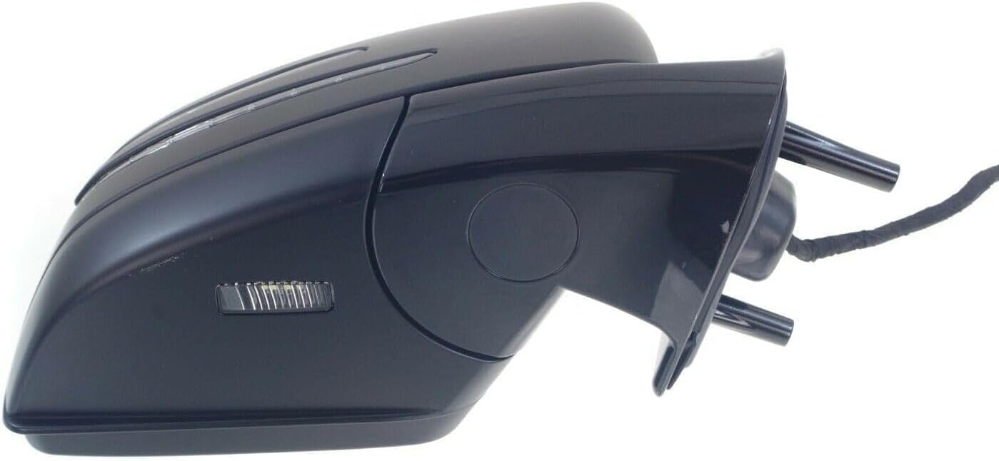 Front Power Mirror Folding Heated Primed With Memory/Puddle and Signal Light Right Side Direct Replacement Compatible With 2011-2012 Mercedes Benz ML-Class/GL-Class 1648104693