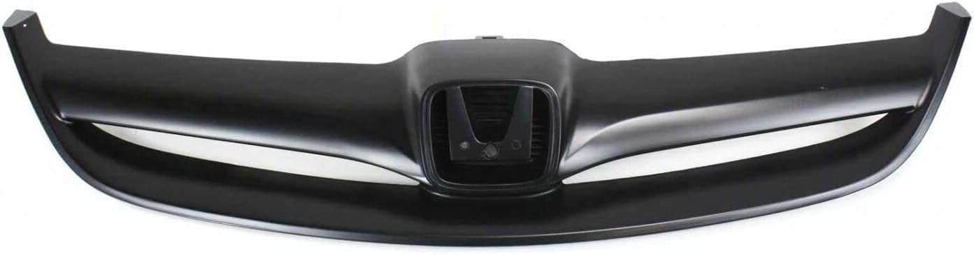 Front Bumper Cover Primed + Grille Painted Black Shell & Insert Direct Replacement Compatible With 2004-2005 Honda Civic HO1000216 HO1200164 04711S5AA91ZZ 71122S5AA00ZB