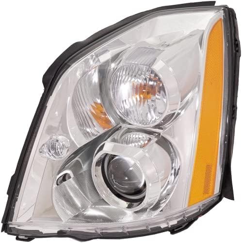 Set Of 2 Front Head Light Assembly Plastic Lens And Housing Left Driver & Right Passenger Side Direct Replacement Compatible With 2006-2011 Cadillac DTS GM2503275 GM2502275