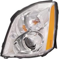 Set Of 2 Front Head Light Assembly Plastic Lens And Housing Left Driver & Right Passenger Side Direct Replacement Compatible With 2006-2011 Cadillac DTS GM2503275 GM2502275