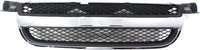 Front Grille With Chrome Center Bar Textured Black Shell And Insert Direct Replacement Compatible With 2007-2011 Chevrolet Aveo GM1200577 96648529