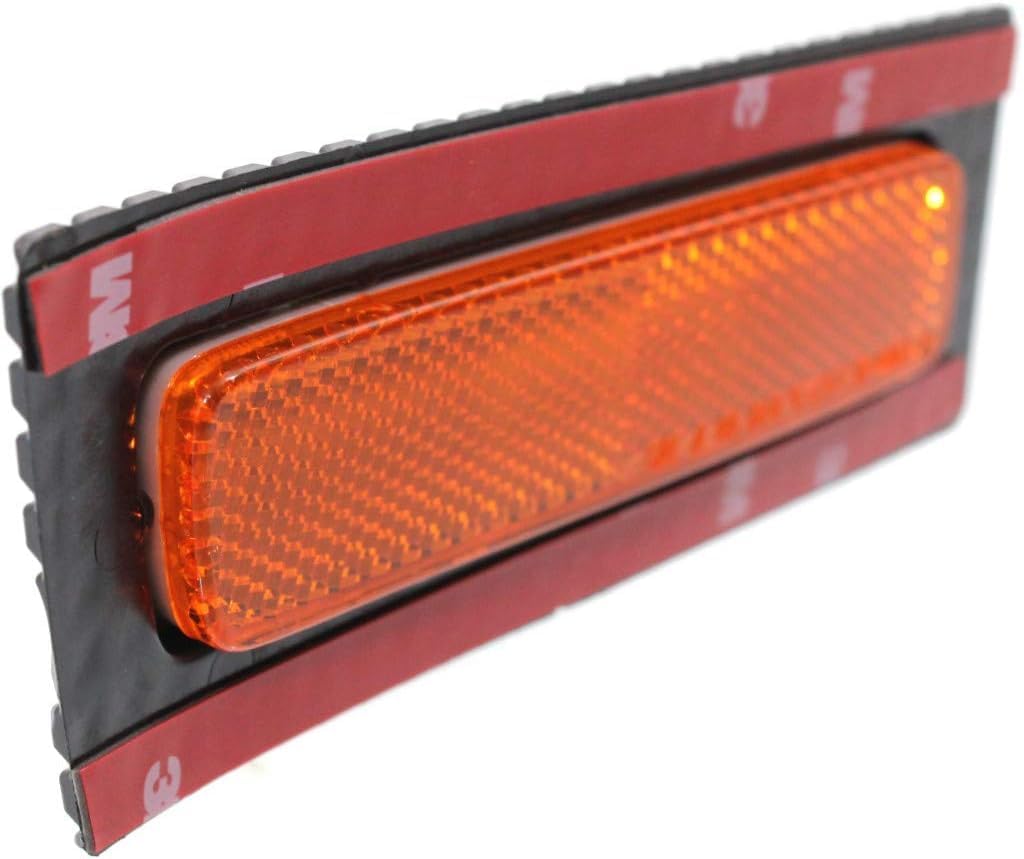 Set Of 2 Front Bumper Reflector Left Driver & Right Passenger Side Direct Replacement Compatible With 2005-2008 Audi A4 AU2557100 AU2556100 8E0945072 8E0945071