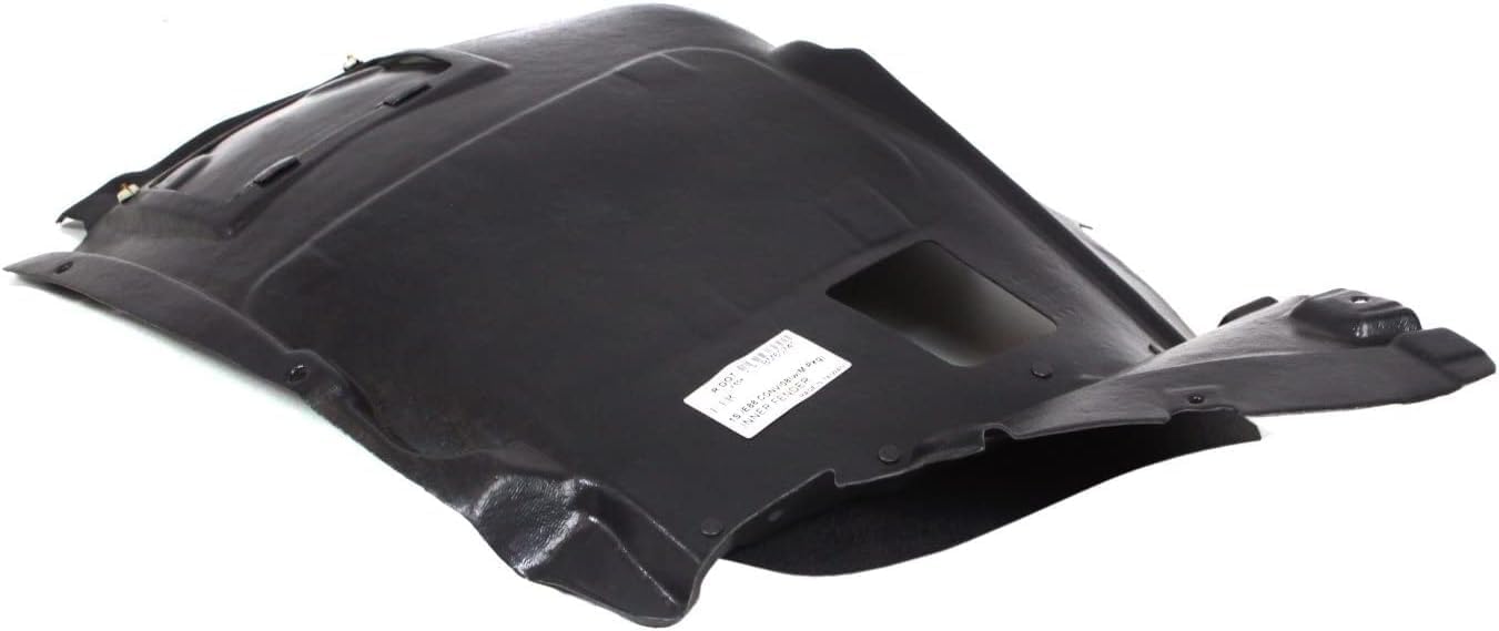 Front Section Fender Liner Right Passenger Side Direct Replacement Compatible With 2008-2013 BMW 1-Series BM1249104 51118045962