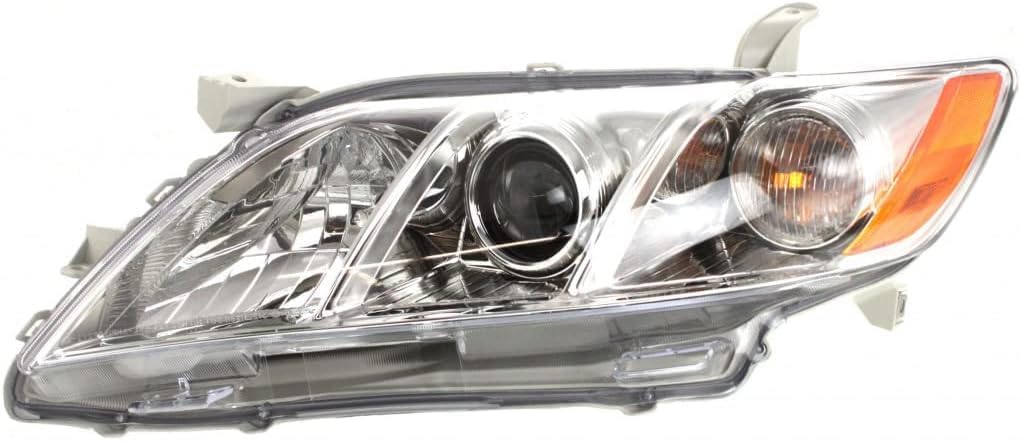 Front Head Light Assembly Right Passenger Side Direct Replacement Compatible With 2007-2009 Toyota Camry TO2503200 8113033662