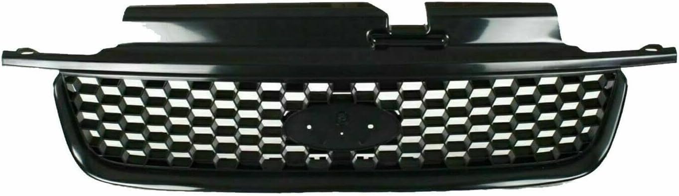 AUTOS PARTS PLUS Front Grille Primed Shell And Insert Direct Replacement Compatible With 2001-2004 Ford Escape FO1200389 YL8Z17B968AA