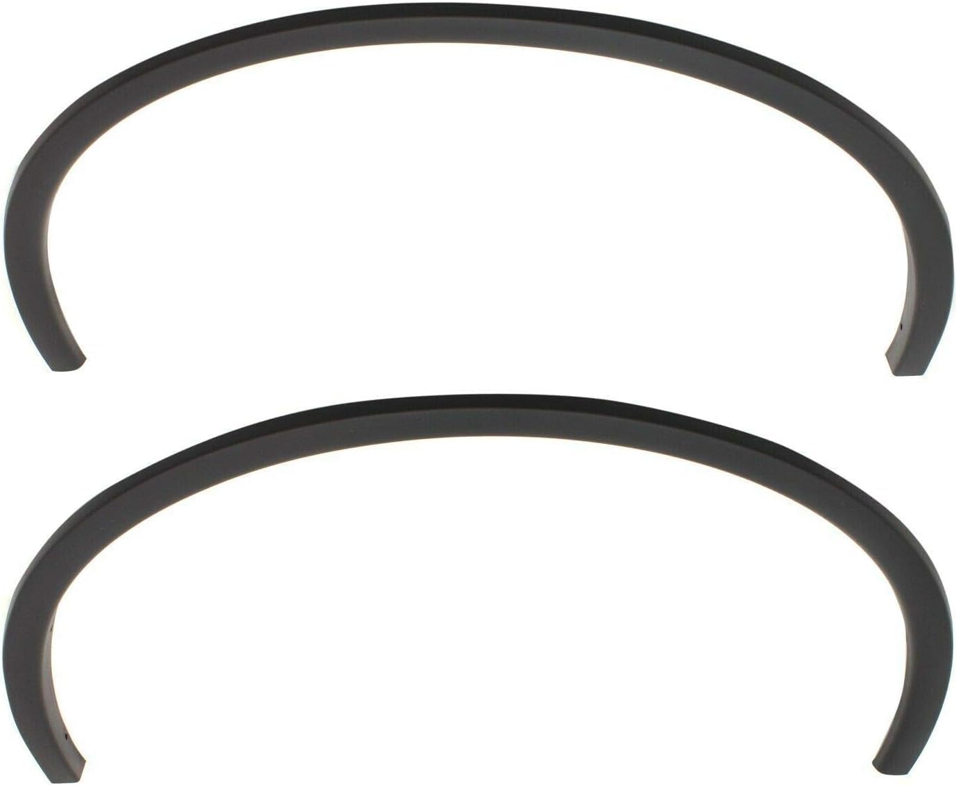 Set Of 2 Front Fender Flare Textured Left Driver & Right Passenger Side Direct Replacement Compatible With 2011-2022 Dodge Durango CH1291112 CH1290112 57010621AE 57010621AD
