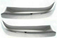 Front Bumper Textured + Reinforcement Steel + End Caps Chrome + Set Of 4 Bracket Left & Right Side Direct Replacement Compatible With 1998-2000 Toyota Tacoma TO1043104