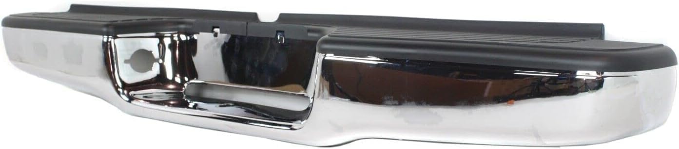 Rear Bumper Chrome Steel With Mounting Brackets Direct Replacement Compatible With 1995-2004 Toyota Tacoma TO1102250 002283598113