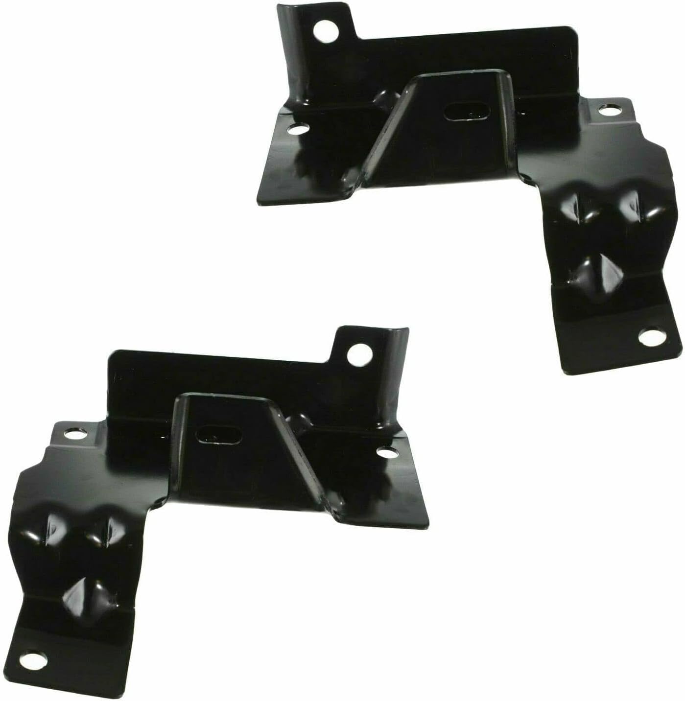 Front Bumper Chrome + Upper Cover & Lower Valance + Brackets + Head Lights & Signal Lamp Left & Right Side Direct Replacement Compatible With 2003-2006 Chevrolet Silverado 1500